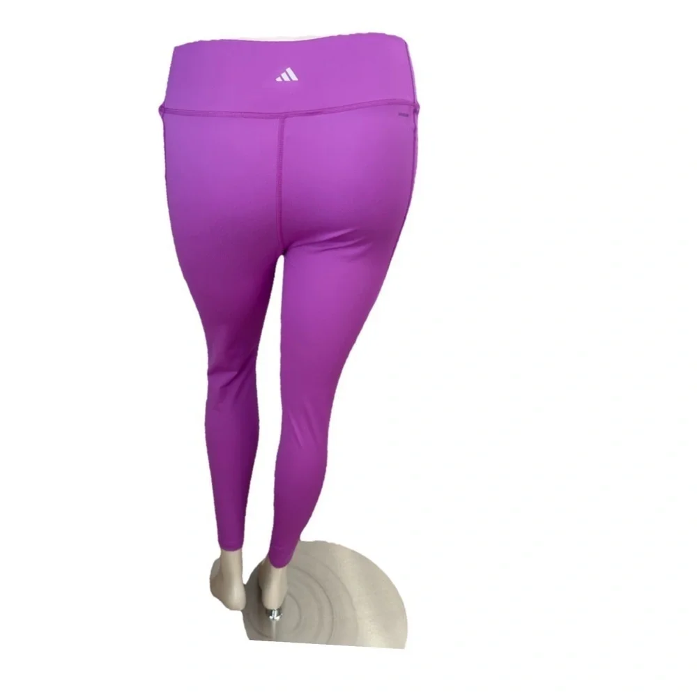 NWT Adidas Leggings All Me Essentials Full Length Purple Burst Size 2XL $50